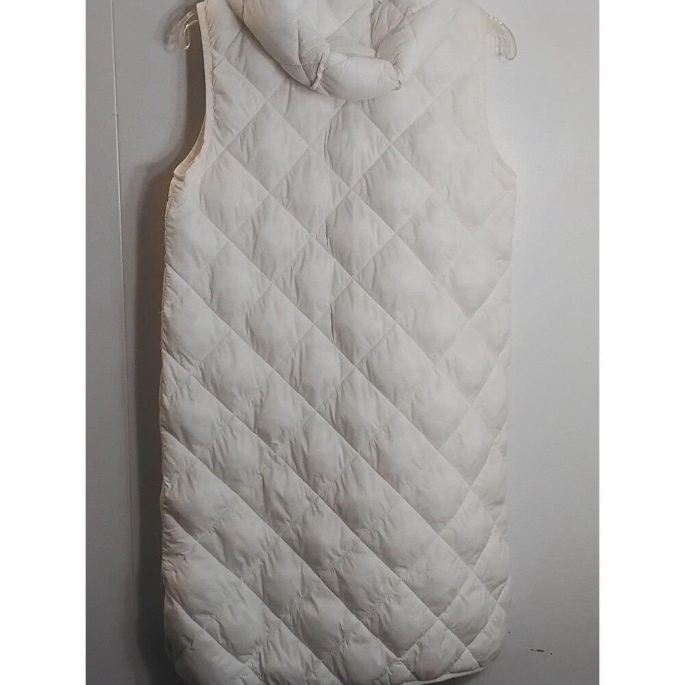 Lauren Ralph Lauren Black Label Long Puffer Coat Vest white - Picture 2 of 7